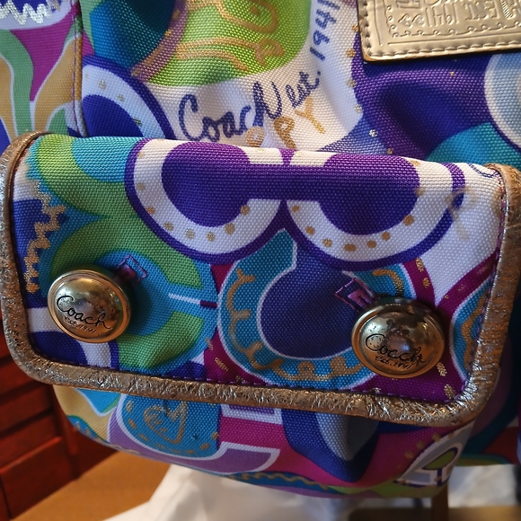 Coach Multicolor Graphic Mini Backpack - Picture 3 of 8